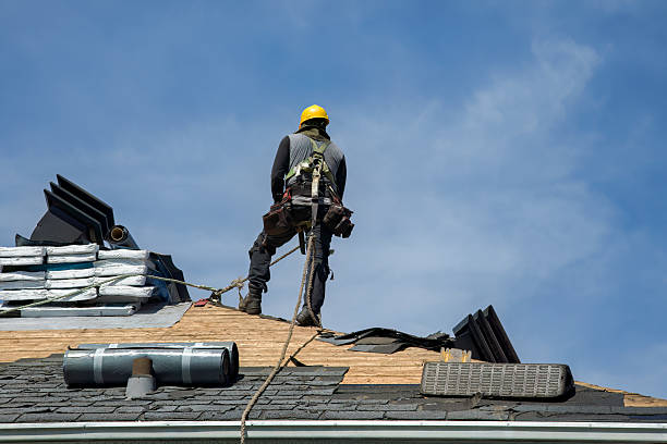 Professional Roofing technician working in Tannersville, PA